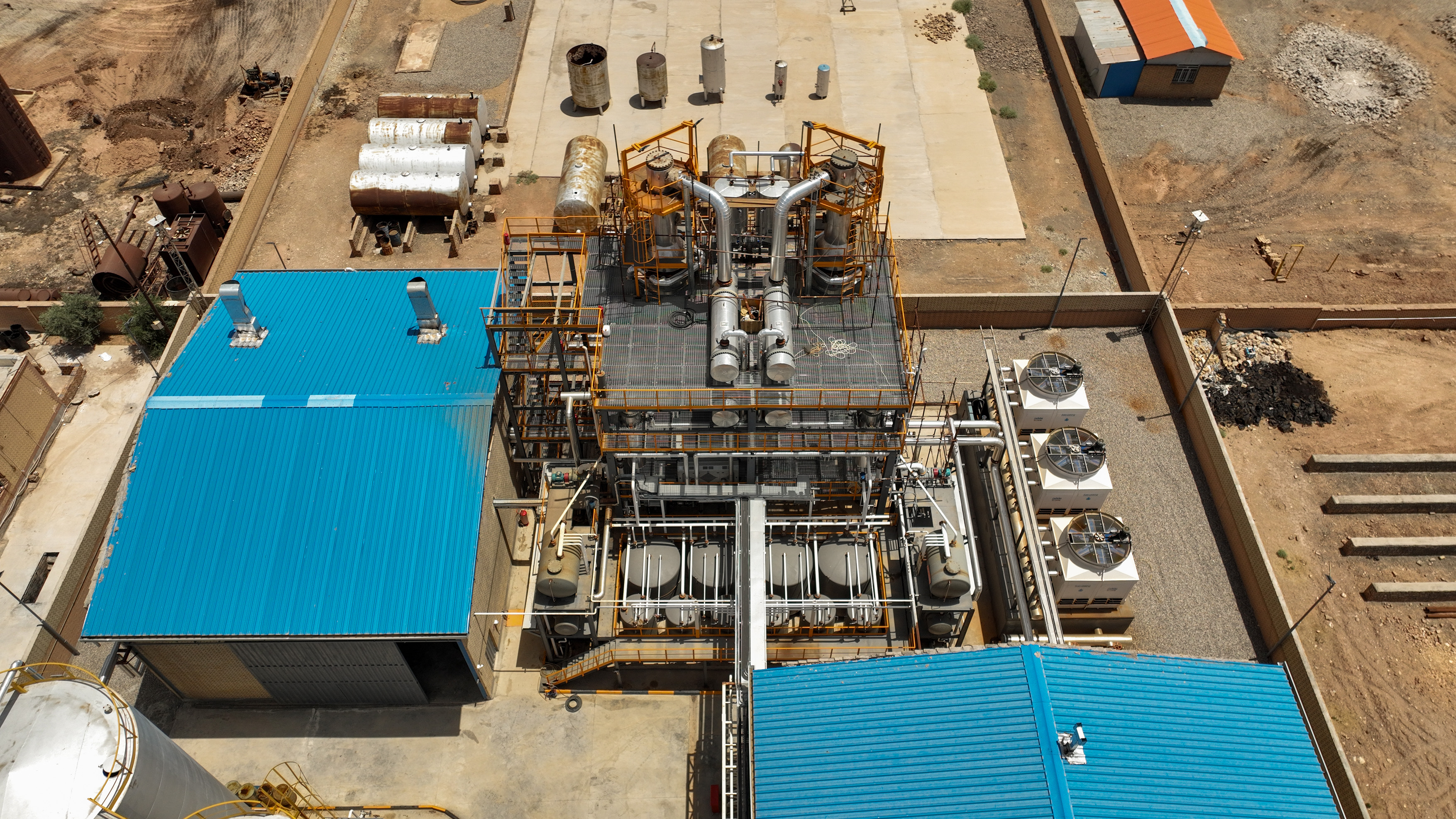 Aradan refinery aerial view