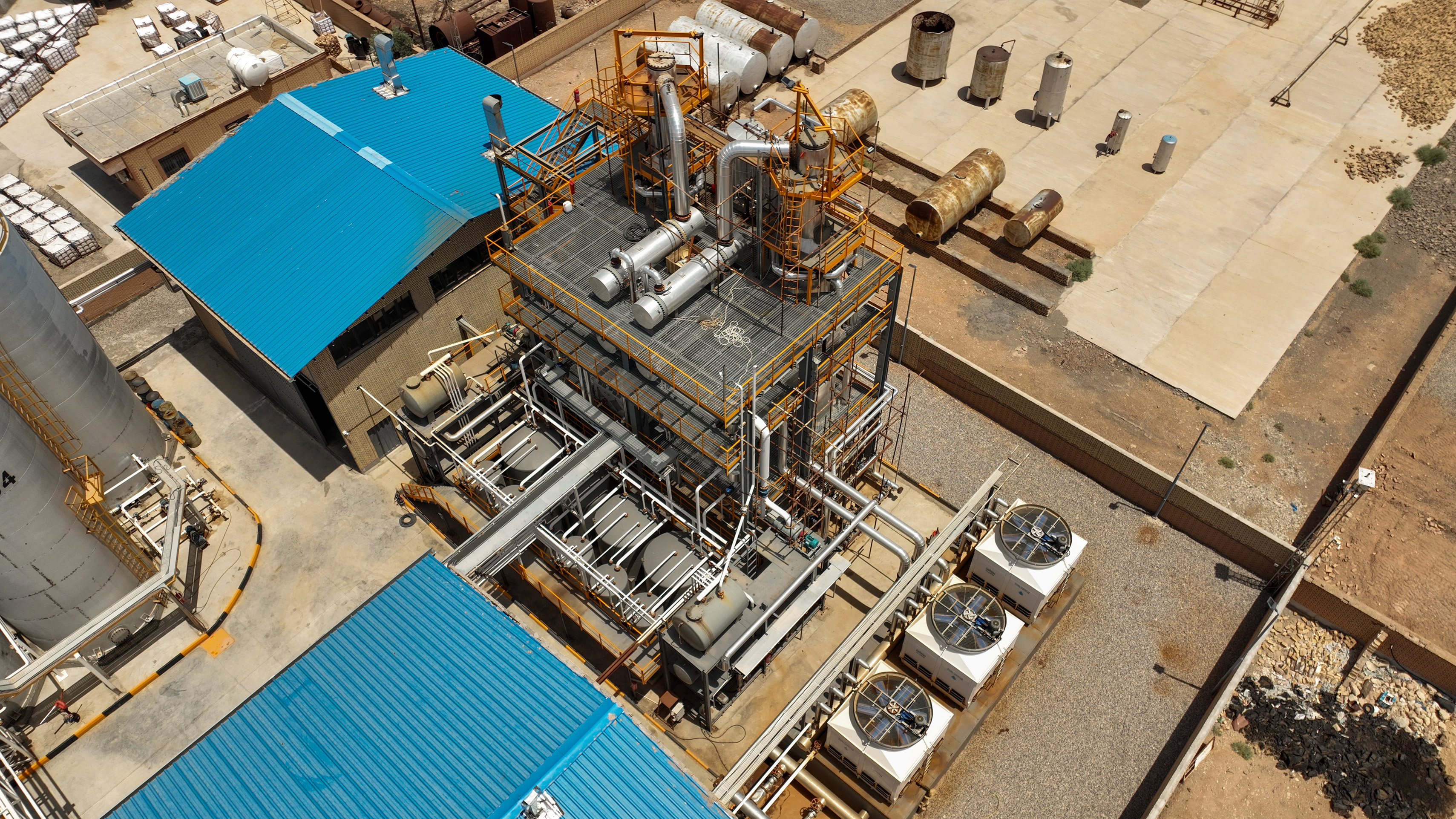 Aradan refinery aerial view